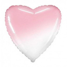 Повітряна кулька "Серце рожеве градієнт"